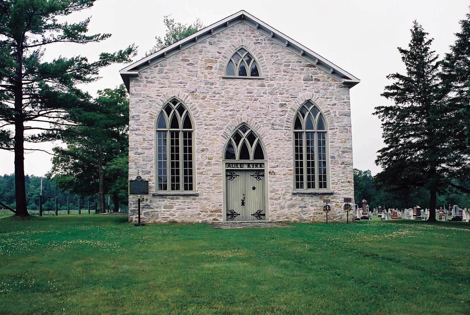 Built in 1836, the Auld Kirk in Mississippi Mills is an early example of a Presbyterian church in Ontario