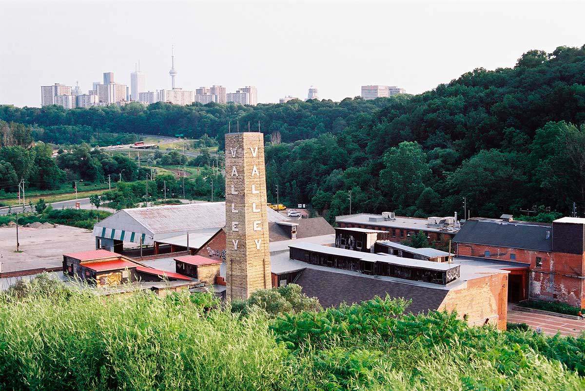 View of the Don Valley Brick Works site, looking south (Photo courtesy of Evergreen)
